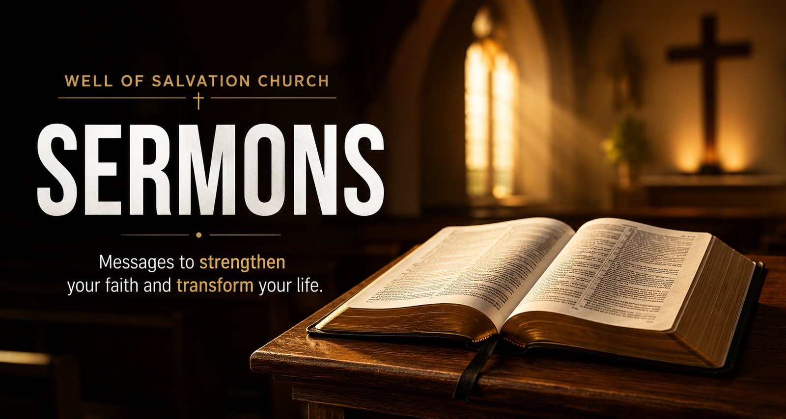 Well of Salvation Church Sermons - messages to strengthen your faith and transform your life