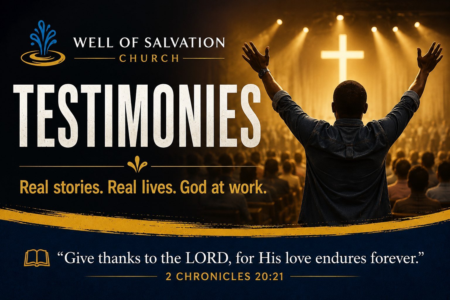 Well of Salvation Church Testimonies — Real stories, real lives, God at work