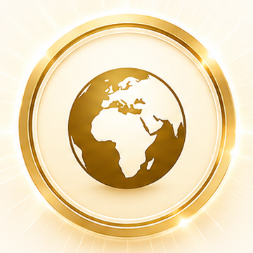 One Purpose — globe medallion